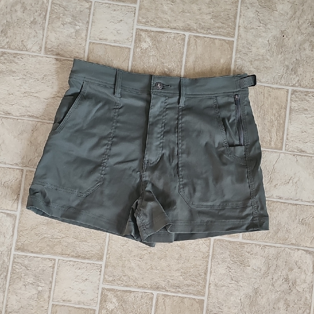 Prana Womens Olive Cargo Shorts